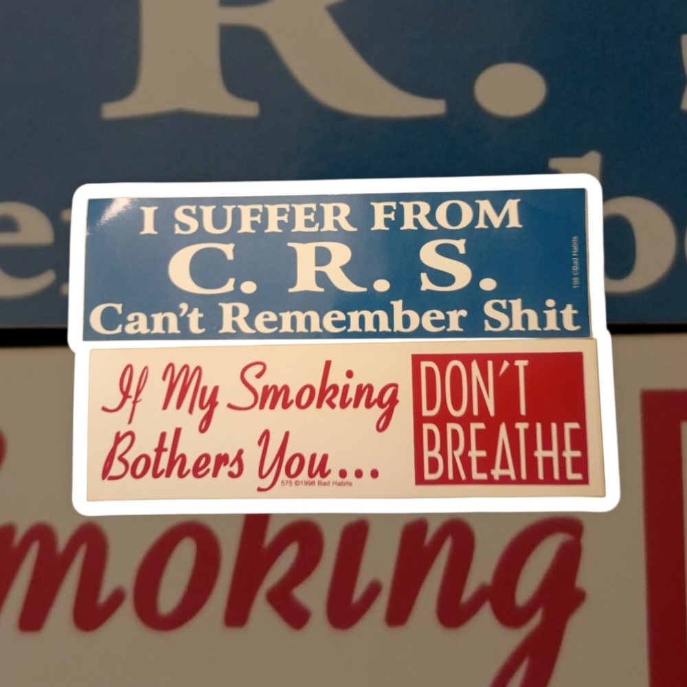 🤑 3/$18 Crude N Rude Novelty Bumper Stickers